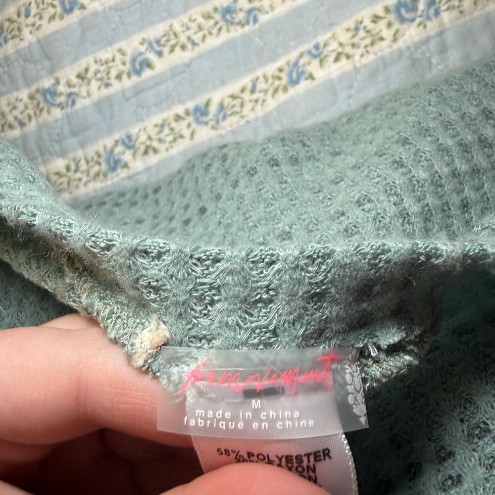 Fp Movement By Free People V-Neck Sweater In Soft Blue View 2